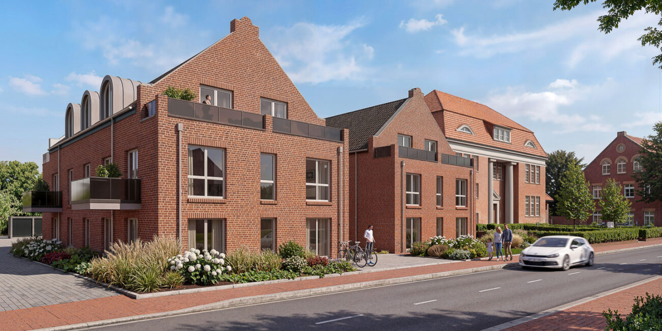 Mehrfamilienhaus Visualisierung Eingang