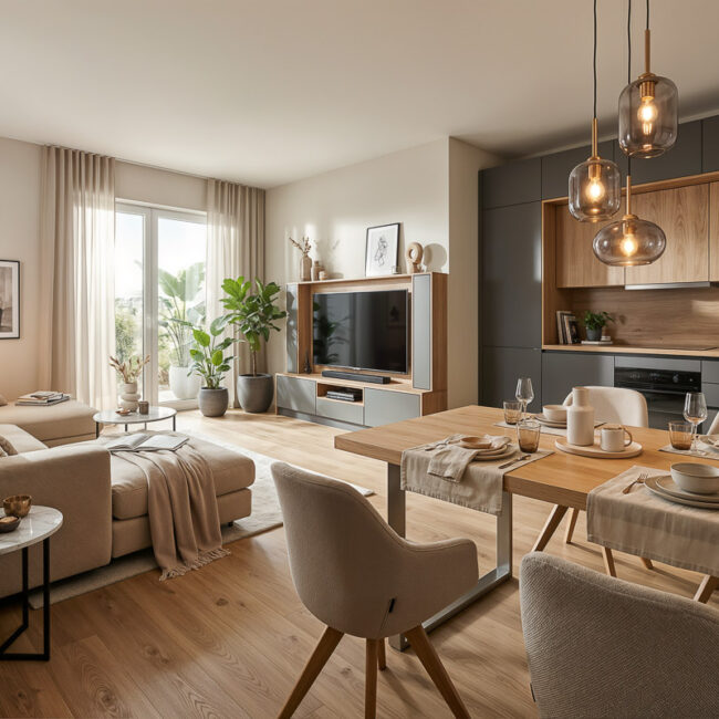 Mehrfamilienhaus - Wohnungsansicht Essbereich